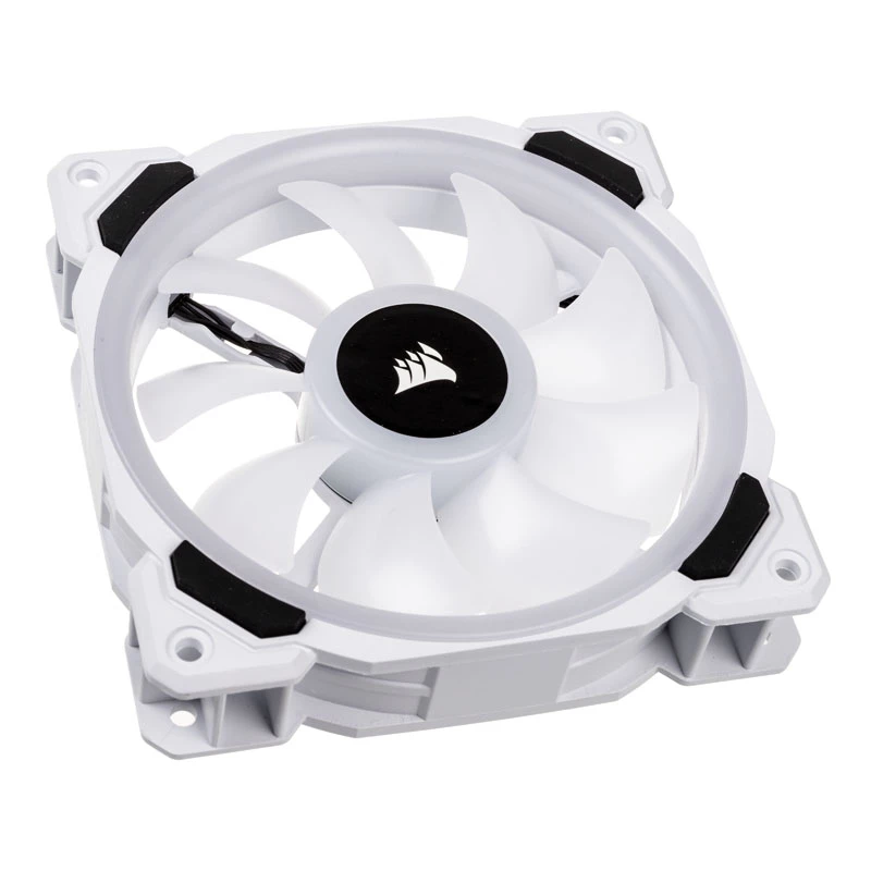 Ventilador de carcasa CORSAIR LL120 RGB 120mm blanco PWM pack de 3
