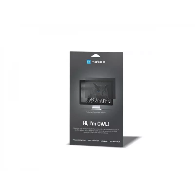 NATEC NFP-2287 Filtro de privacidad para pantalla 40,6 cm (16 inch) monitor/portátil, filtro de privacidad sin marco 2H