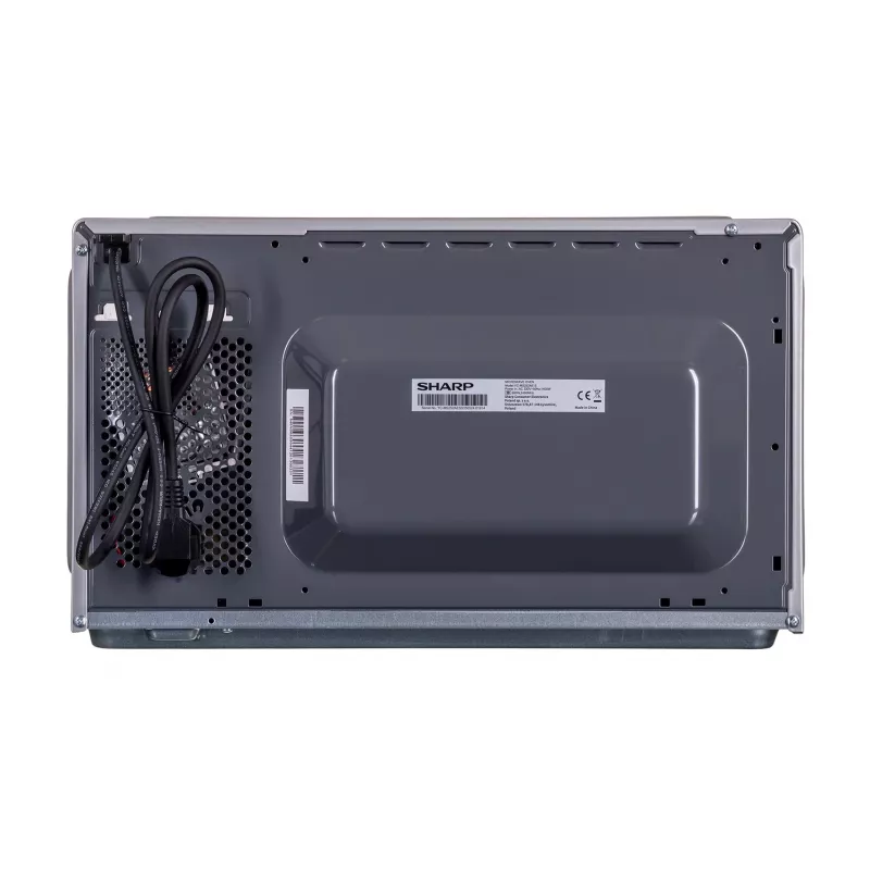 Microondas Sharp YC-MS252AE-S, encimera, 900 W, 25 L, 11 niveles de potencia, manejo táctil, plateado