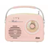 Radio de mesa retro Eltra LUIZA RETRO SP-11 con MP3, USB y soporte para tarjetas SD, rosa