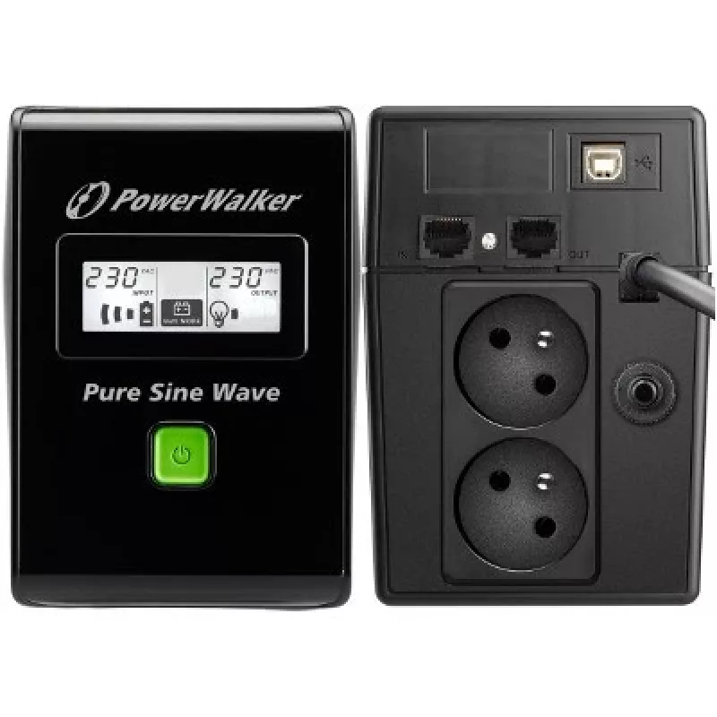 PowerWalker VI 800 SW FR SAI sistema de alimentación ininterrumpida Line-Interactive 0,8 kVA 480 W 2 salidas AC