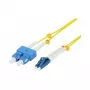 Synergy 21 Cable de parcheo de fibra óptica de 2 fibras 1,0 m LC-SC 9/125 µm OS2 AD 2 mm funda flexible de protección contra dobleces - Fibra monomodo - 1 m