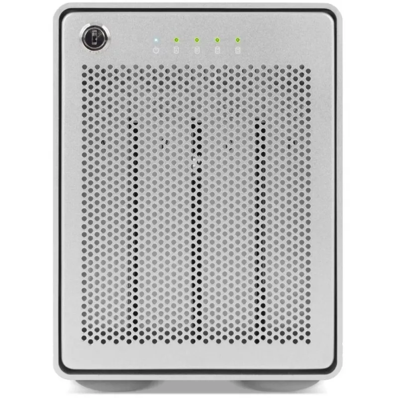 Mercury Elite Pro Quad, carcasa para discos plateada, USB 3.2 Gen 2, lista para RAID