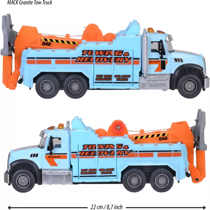 Mack Granite Grúa de remolque, vehículo de juguete