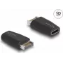 Adaptador DeLOCK USB 10 Gbps Type-E Key A conector macho a conector hembra USB Type-C negro