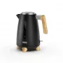 Hervidor de agua Princess 1,7 L 3000 W, carcasa de acero inoxidable, inalámbrico, beige/negro
