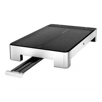 WMF 0415330011 Parrilla eléctrica rectangular Negra, acero inoxidable 2000 W