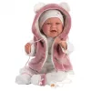 Llorens 74070 Mimi muñeco bebé que ríe con sonido, 42 cm