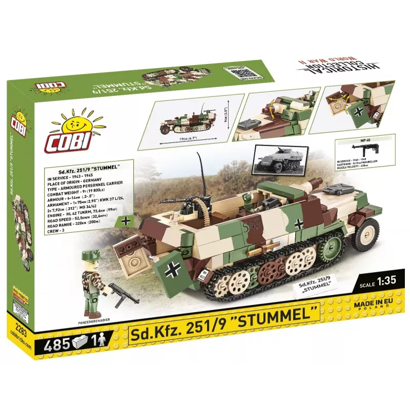 Sd.Kfz. 251/9 Stummel, juguete de construcción