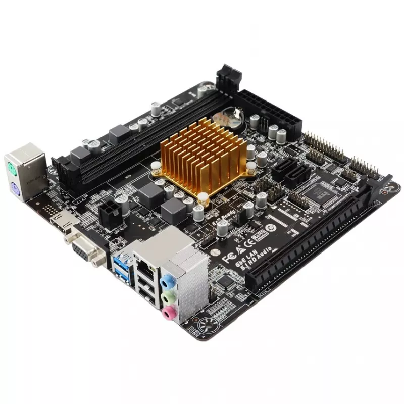 Biostar A68N-2100K - Placa base - Mini-ITX - AMD E1 6010 - USB 3.2 Gen 1 - Gigabit LAN - Gráficos integrados - HD Audio (8 canales)