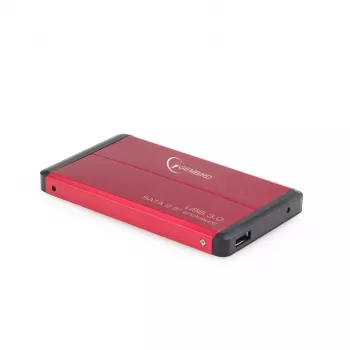 Gembird EE2-U3S-2-R - Disco duro - SATA - 6,35 cm (2.5) - 3.0 - rojo - aluminio (EE2-U3S-2-R)