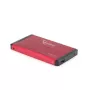 Gembird EE2-U3S-2-R - Disco duro - SATA - 6,35 cm (2.5) - 3.0 - rojo - aluminio (EE2-U3S-2-R)