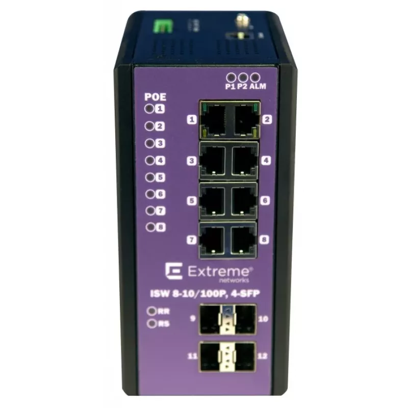 Extreme 8-PORT POE+ Gigabit con 4-PORT Sfp temperatura de funcionamiento -40 °C - +75 °C