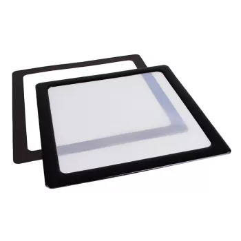 Filtro antipolvo DEMCiflex 120 mm, cuadrado - negro/blanco