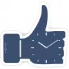 Reloj NeXtime 5185bl Mini Thumbs Up, 20,5x21, pared, azul/plata