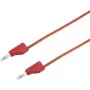 VOLTCRAFT Cable de prueba [conector macho 4 mm - conector macho 4 mm] 2 m rojo MSB-300 (MSB-300-2-Rot)