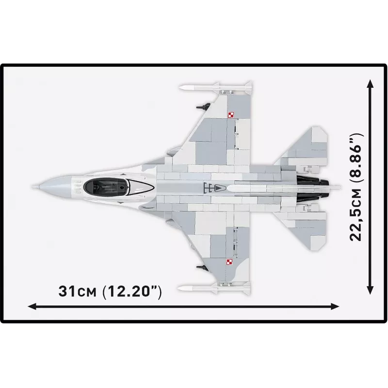Set de construcción Cobi F-16C Fighting Falcon – 463 piezas, maqueta a escala