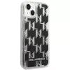 Karl Lagerfeld KLHCP14MLMNMK iPhone 14 Plus 6.7 funda rígida negro / negro Liquid Glitter Monogram