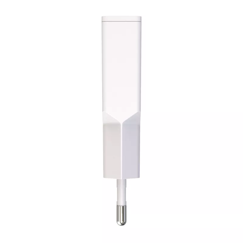 Cargador de pared Akyga AK-CH-27 30W USB-C USB-A PD GaN 5-20V / 1.5-3A blanco