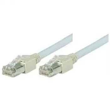 Tecline exertis Connect - Cable de conexión - RJ-45 (M) a RJ-45 (M) - 1 m - Par trenzado apantallado con lámina (F/UTP) - CAT 5e - Libre de halógenos - Gris (72701)