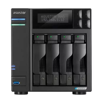 Asustor LOCKERSTOR 4 Gen2 (AS6704T) NAS sobremesa Intel® Celeron® N N5105 4 GB DDR4 0 TB ADM negro