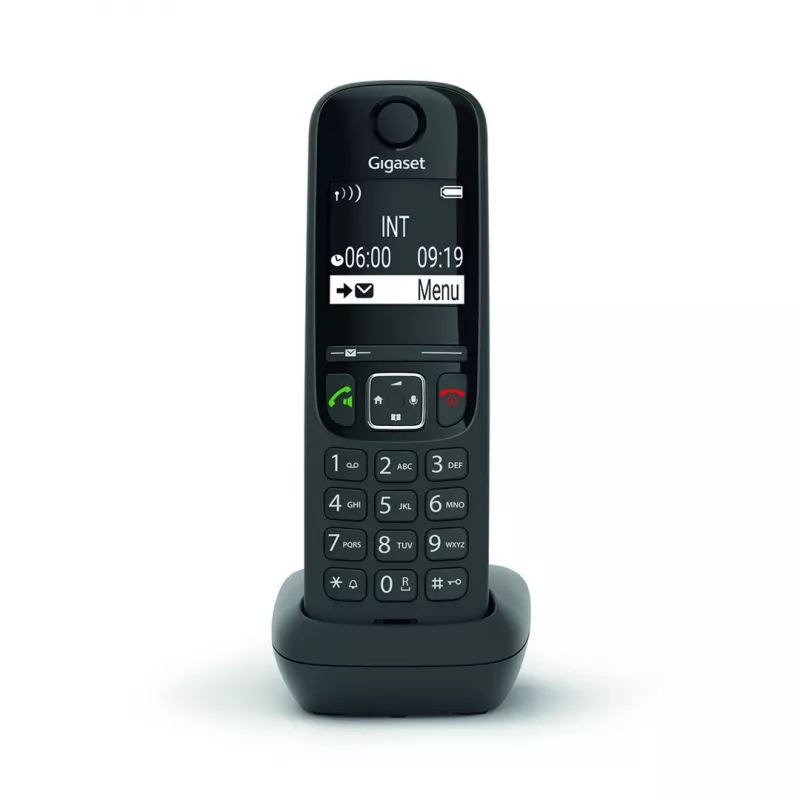 Teléfono analógico/DECT Gigaset AS690HX auricular inalámbrico identificación de llamadas Negro