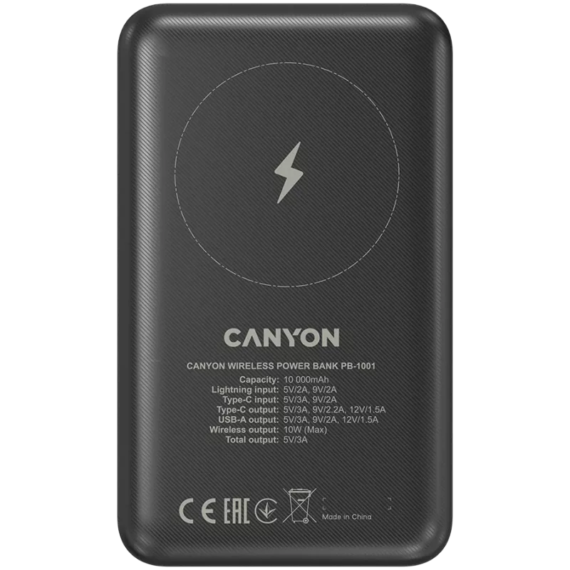Batería portátil Canyon PB-1001 10000 mAh