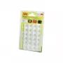 Pies de goma cuadrados autoadhesivos 3M SJ 5323 MPCB, transparente, Ø 20,6 mm × H 7,6 mm, pack de 24