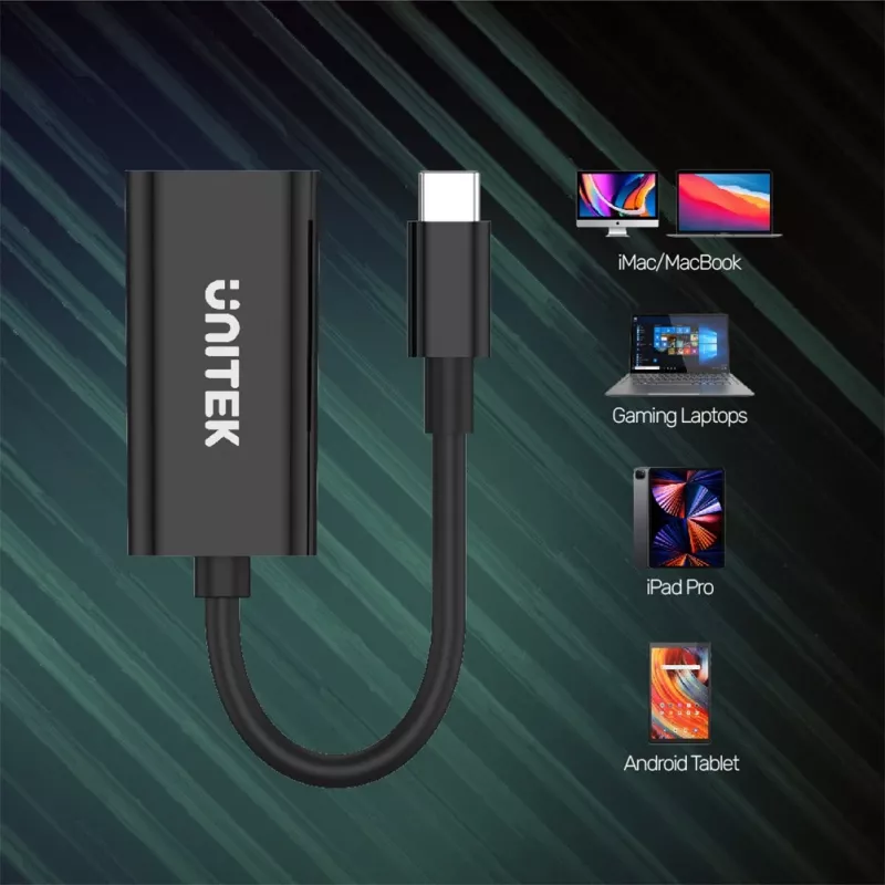 Adaptador gráfico USB UNITEK V1421A negro