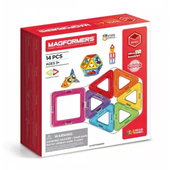 Set de construcción magnético MAGFORMERS set de 14 piezas — 14 piezas geométricas magnéticas