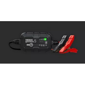Cargador de baterías NOCO GENIUS5 5A para baterías de 6V/12V con función de mantenimiento y desulfatación