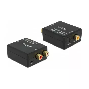 Convertidor de audio DeLOCK 63468 negro