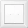 JUNG AS 590-5 P WW. Control: botones, Color del producto: blanco, Material de la carcasa: duroplast (AS590-5PWW)