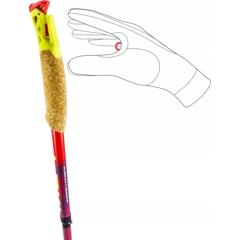 Bastones de trekking LEKI TRL ULTRATRAIL FX ONE, 125cm Red