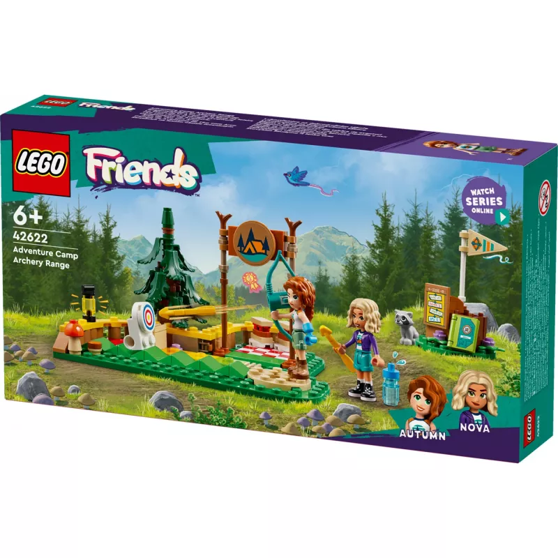 LEGO Friends Campamento de aventura de tiro con arco 42622 — 157 piezas, 2 minifiguras, edad 6+
