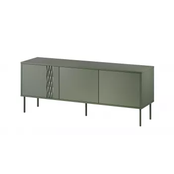 Mueble RTV Cama 3D TRESSE 150x40x55 verde mate