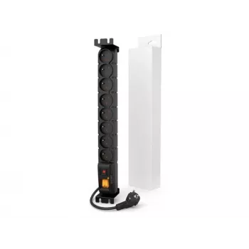 HSK Data ACAR S8 FA protección contra sobretensiones para rack de 19 pulgadas, 8x 230V, 3m, negro