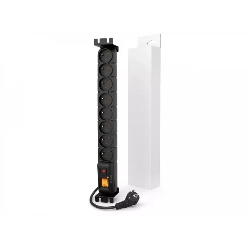 HSK Data ACAR S8 FA protección contra sobretensiones para rack de 19 pulgadas, 8x 230V, 3m, negro