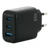 Cargador universal para dispositivos móviles negro AC Auto Mobilis 001364