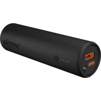 Goobay Bike Powerbank 5.0 con soporte reforzado para manillar de bicicleta | 60656 | 5000 mAh | Negro
