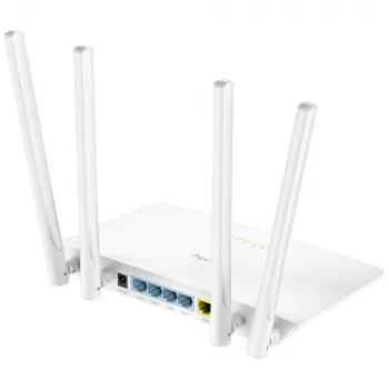 Router de sobremesa Cudy WR1200 doble banda Wi‑Fi 5 (802.11ac) 867 Mbit/s, 4x RJ‑45 LAN, blanco
