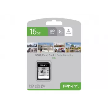 Memoria flash PNY 16 GB SDHC UHS-I Class 10 P-SD16GU1100EL-GE