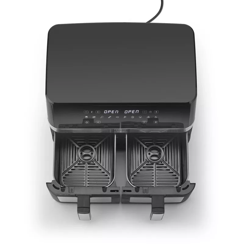 Freidora de aire Caso | DuoChef | Potencia 2200 W | Capacidad 14 L | Negro