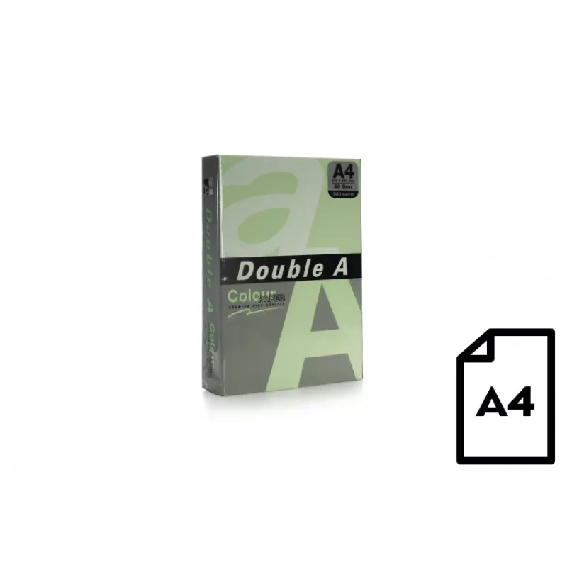 Papel de color Double A, 80 g, A4, 500 hojas, Lagoon
