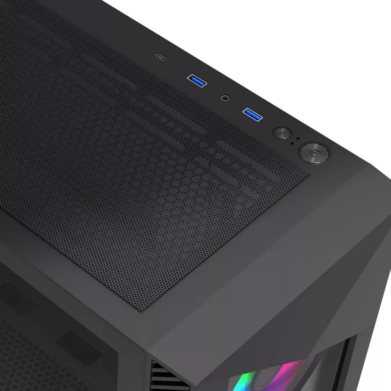 Caja gaming Gembird CCC-FC-900ARGB Fornax 900, ATX, negra