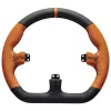 Volante de simracing Asetek SimSports GT Rim Closed D cuero naranja