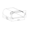 Maclean MC-466 soporte de pared para bicicleta con estante, máx. 25 kg, blanco