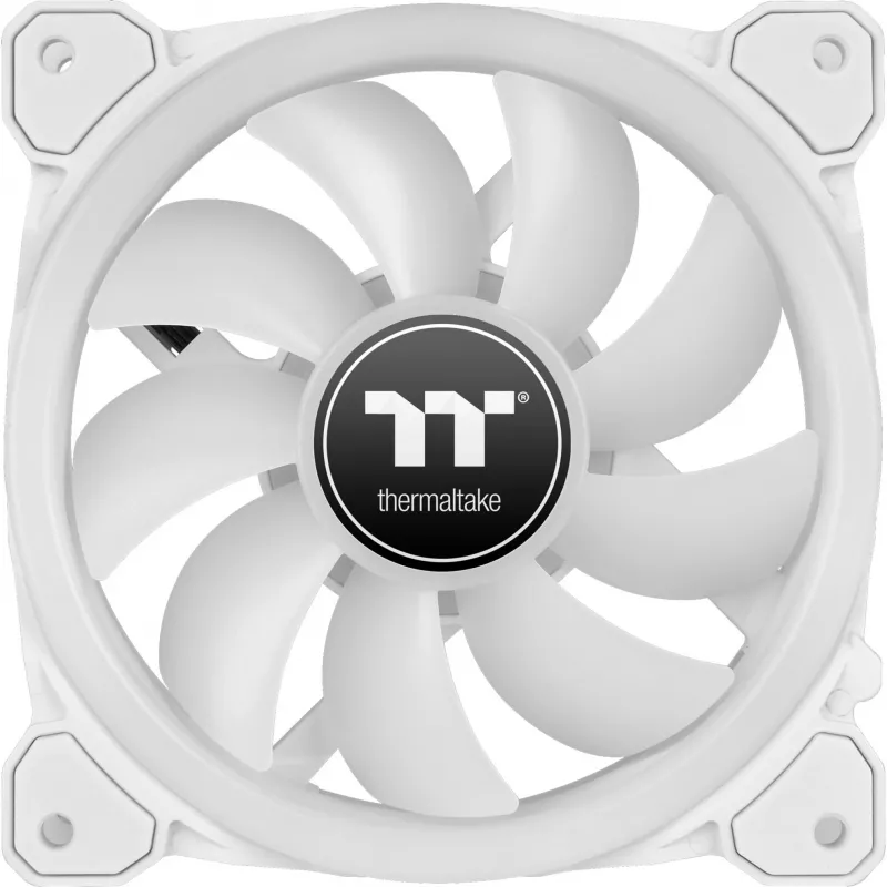 Thermaltake SWAFAN 14 RGB Radiator Fan TT Premium Edition CL-F146-PL14SW-A ventiladores de caja de 140 mm, pack de 3 con controlador, blanco