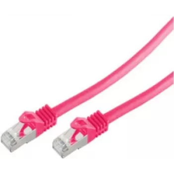 Cable de red ShiverPeaks BS75513-M rosa 3 m Cat7 S/FTP