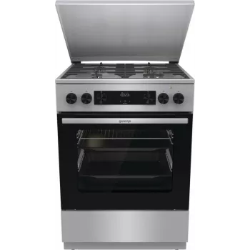 Gorenje GKS6C71XF Cocina independiente con horno Plata